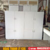 Thanh lý tủ nhiều ngăn cũ màu trắng dài 2,1m 1 thanh ly tu ho so cu 1