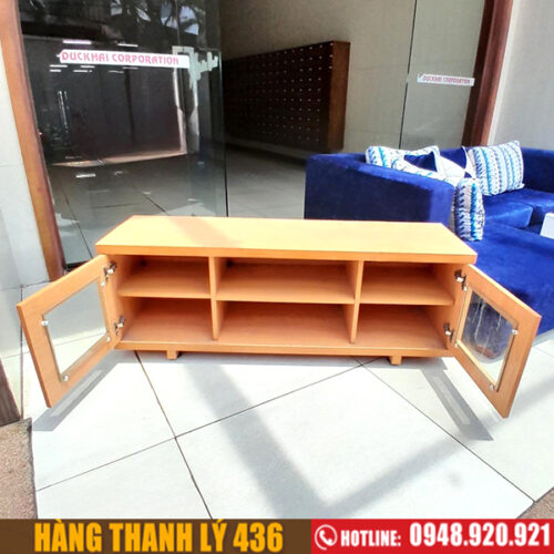 Thanh Lý Kệ Tivi Gỗ Cửa Kính Cũ Giá Rẻ 3 ke tivi cu 10