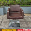 Thanh lý ghế cắt tóc bọc da nâu cũ 2 ghe cat toc cu