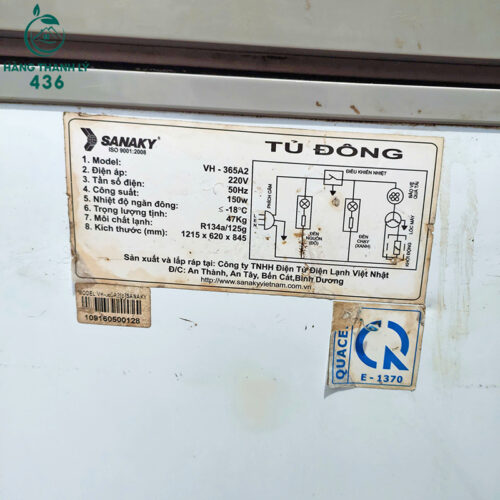 Tủ Đông 2 Ngăn Cũ Hiệu SANAKY (Nhiều Mẫu) 4 tu dong 2 ngan cu hieu sanaky 2