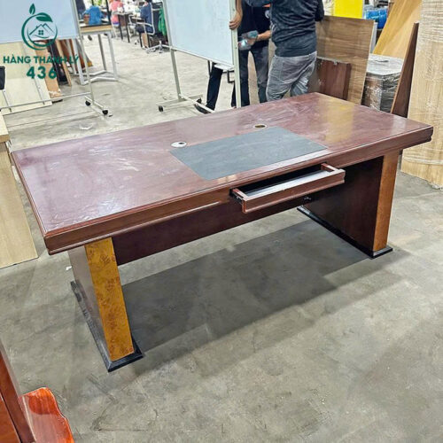 Bàn Giám Đốc 1M8x90CM Cũ Không Hộc Giá Rẻ 4 ban giam doc 1m6 cu khong hoc gia re 2