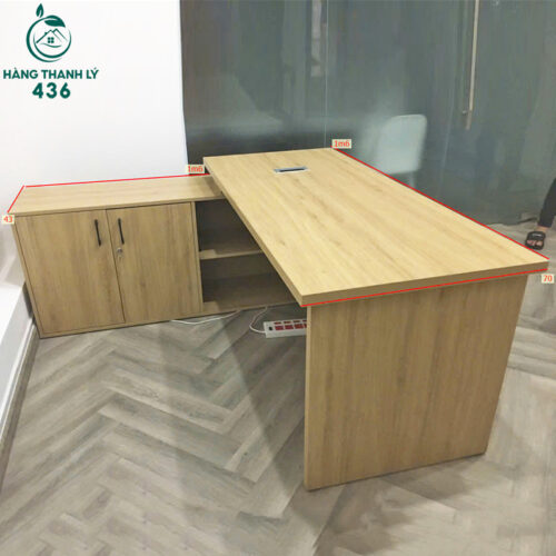 Bàn Giám Đốc Góc L 1M6 Cũ Giá Tốt 4 ban lam viec cu 87