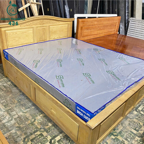 Thanh Lý Giường Gỗ Sồi Dạt Cuốn Có Hộc Tồn Kho 6 thanh ly giuong go soi dat cuon co hoc ton kho 3