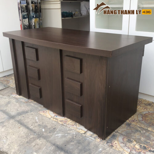 Bàn Giám Đốc Gỗ 1M4 Nâu Cũ 4 Ban giam doc nau 2