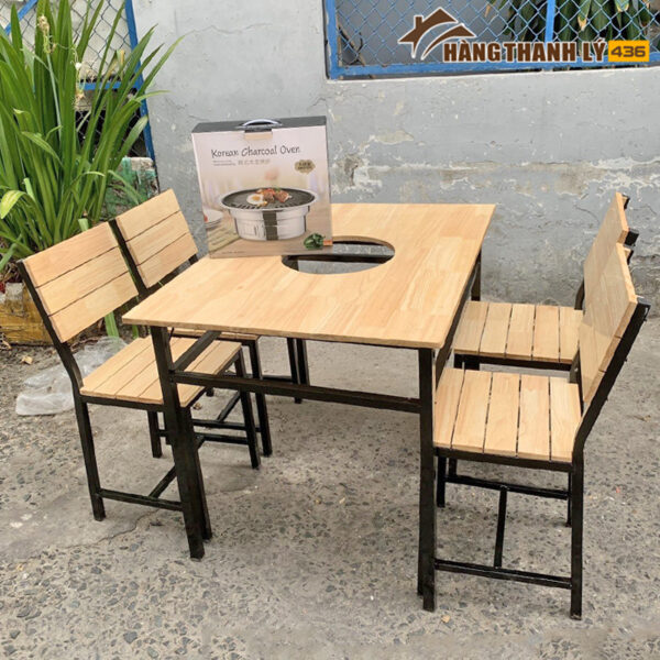 ban ghe quan an thanh ly