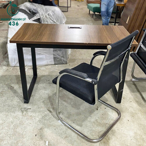 Bàn Làm Việc Chân Sắt Cũ 1M2x60CM 5 ban lam viec chan sat cu 1m2x60cm 3