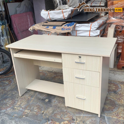Thanh Lý Bàn Làm Việc 1M2x60CM 3 Ngăn Kéo Mới 99% 6 ban lam viec thanh ly hcm 2