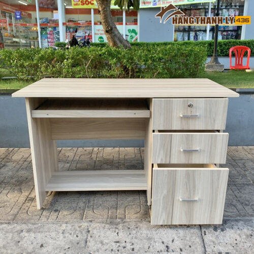 Thanh Lý Bàn Làm Việc 1M2x60CM 3 Ngăn Kéo Mới 99% 4 ban lam viec thanh ly hcm