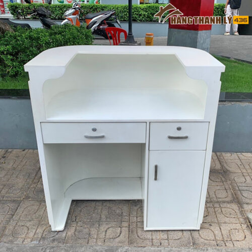 Quầy Lễ Tân Cũ 1m1 Cao Cấp 4 quay le tan thanh ly 2