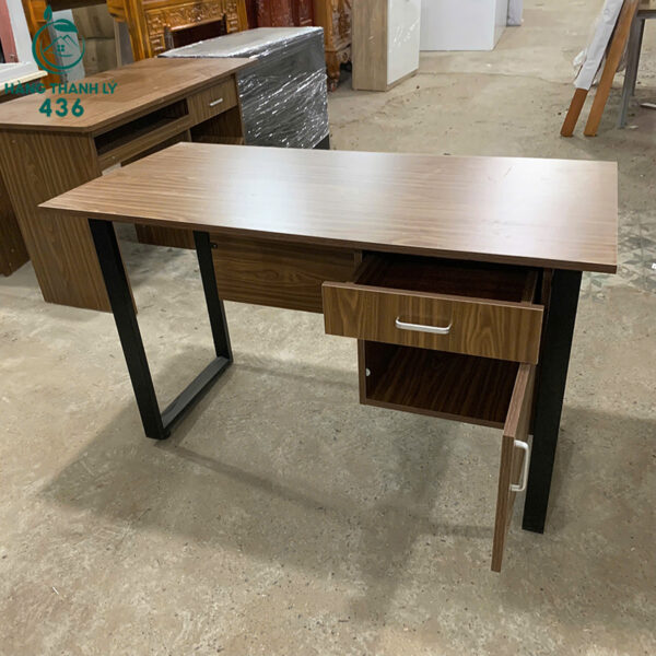 thanh ly ban lam viec chan sat u 2 hoc 1m2x60cm moi 99 nhieu mau 9