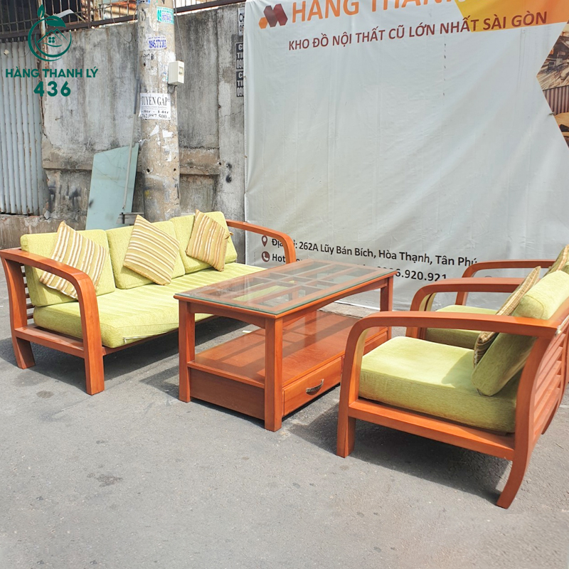 Sofa gỗ thanh lý