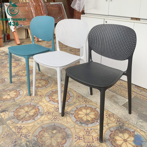 Thanh Lý Ghế Nhựa Đúc Hiện Đại Mới 99% 4 ghe cafe thanh ly 3
