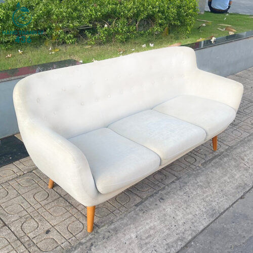 Sofa Bọc Vải Nỉ Cũ Cao Cấp Mới 90% 3 bang sofa cu 1