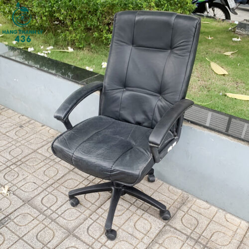 Ghế Xoay Văn Phòng Bọc Da Cũ Giá Rẻ 3 ghe van phong cu gia re 2