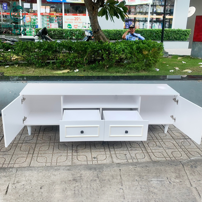 ke-tivi-cu-3-1 Kệ Tủ Tivi Gỗ Cũ Phối Màu Hiện Đại