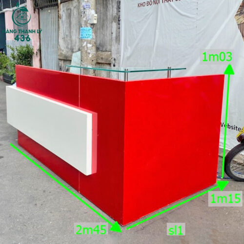 Quầy Lễ Tân Cũ Kiểu Dáng Hiện Đại 3 quay le tan cu 4
