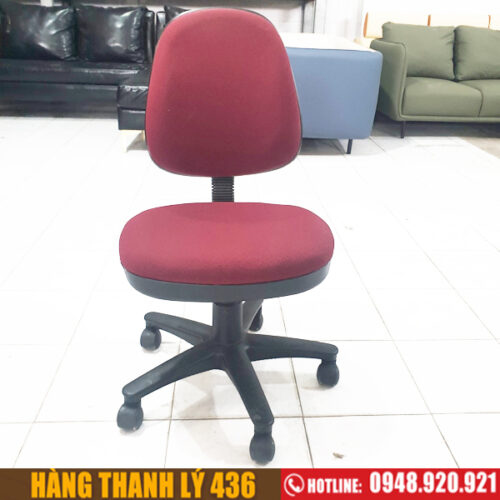 Ghế Văn Phòng Xoay Không Tay Vịn Cũ Giá Rẻ (Nhiều Mẫu) 5 thanh ly ghe van phong cu 3