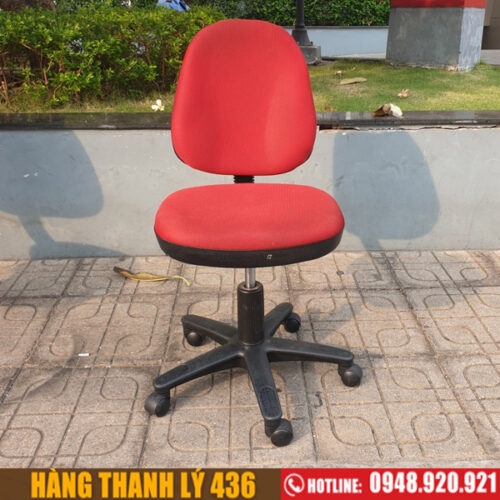Ghế Văn Phòng Xoay Không Tay Vịn Cũ Giá Rẻ (Nhiều Mẫu) 6 thanh ly ghe van phong cu 4