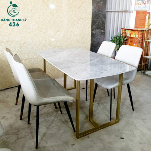 10+ Mẫu Bộ Bàn Ăn Mặt Đá Ceramic 4 Ghế Cũ Giá Rẻ 6 Thanh ly bo ban an 11