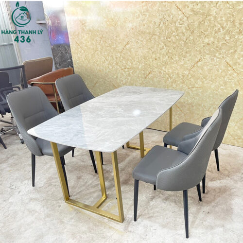 10+ Mẫu Bộ Bàn Ăn Mặt Đá Ceramic 4 Ghế Cũ Giá Rẻ 7 Thanh ly bo ban an 5