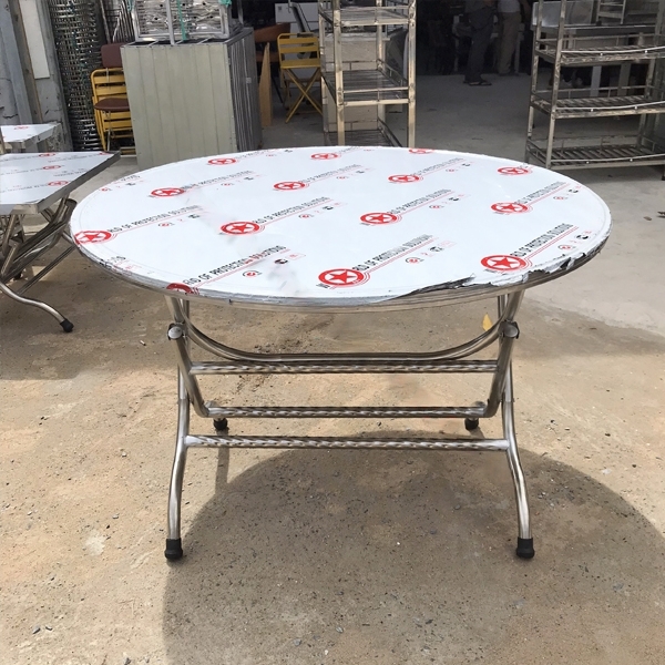 Bộ bàn ăn inox thanh lý