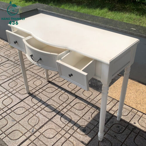 Bàn Gỗ Kiểu Tân Cổ Điển Cũ Có Hộc Tủ Sale Giá Rẻ 3 ban trang tri cu 2