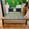 Thanh Lý Giường Hộp Sắt 1M6x2M Bọc Nệm Mới 99% 2 giuong cu 10