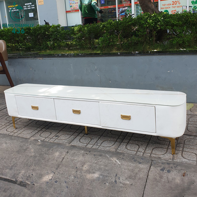 ke-tivi-cu-2-1 Kệ Tủ Tivi 40CMx1M6 Cũ Màu Trắng Sang Trọng Giá Rẻ