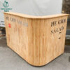 Quầy Gỗ Cao Su 1M6x1M1 Cũ Sale Giá Rẻ 1 quay cu gia re