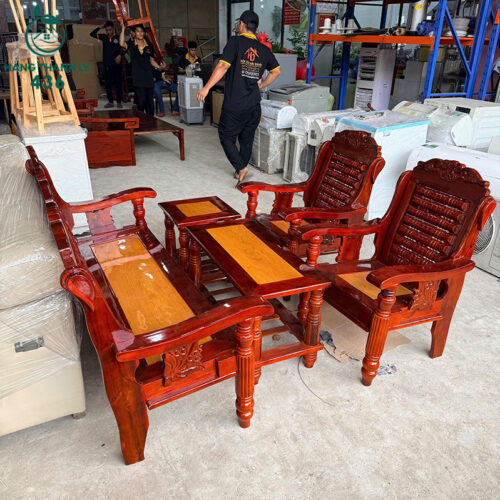 Thanh Lý Bộ Salon Gỗ Tràm Mặt Hồng Đào Mới 99% 4 thanh ly bo salon go tram mat hong dao moi 99 1