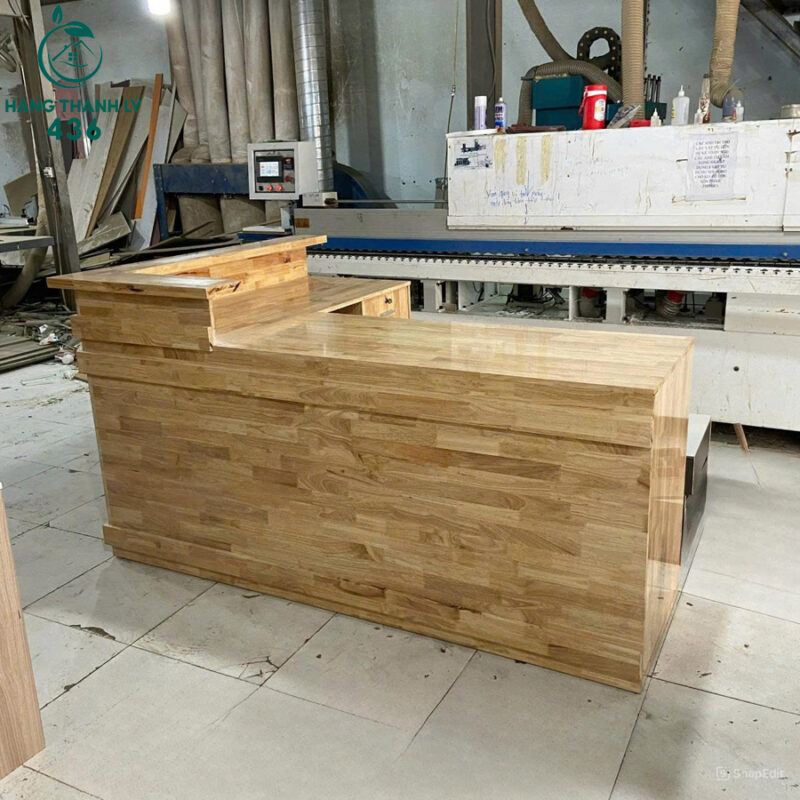 thanh-ly-quay-pha-che2-800x800 Thanh Lý Quầy Gỗ Tự Nhiên Góc L Mới 99%