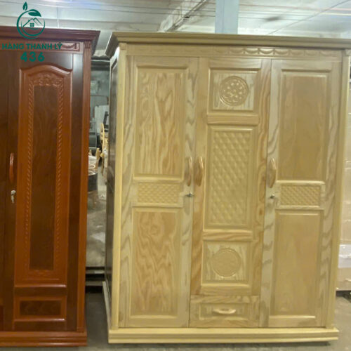 Thanh Lý Tủ Quần Áo 3 Cánh Gỗ Phủ Sồi 1M6X2M Mới 99% 5 thanh ly tu quan ao 3 canh go phu soi moi 99 gia re 3