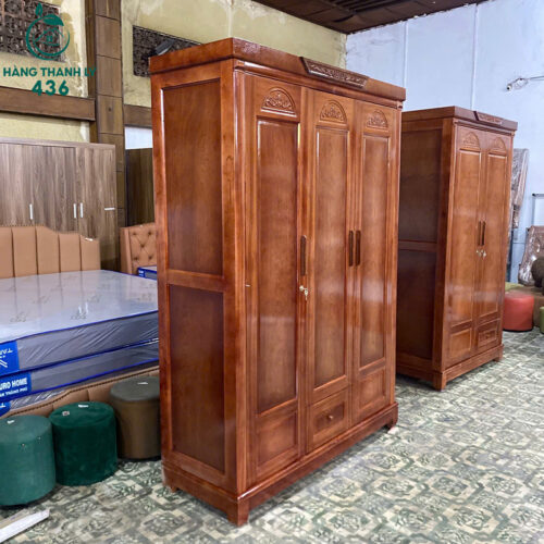 tu quan ao 3 canh go xoan 1m6x2m1 moi 99 4