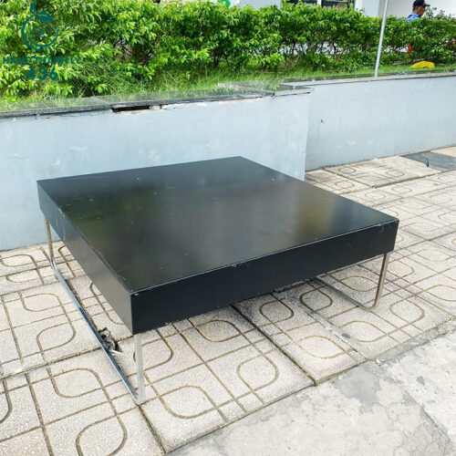 Bàn Sofa Chân Inox Mặt Vuông 80CM Hiện Đại Cũ 3 ban lam viec cu gia re
