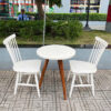Bộ Bàn Ghế Cafe Trắng Cũ Phong Cách Vintage 1 bo ban ghe cafe cu