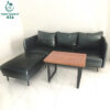 Bộ Sofa Chữ L Bọc Da Cũ Thiết Kế Tối Giản 2 bo sofa cu 2 1