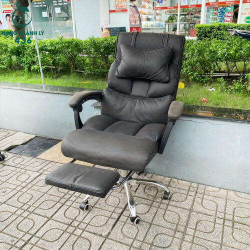 Ghế Xoay Có Gác Chân Bọc Da Cũ Giá Rẻ (Nhiều Màu) 4 ghe van phong cu 12