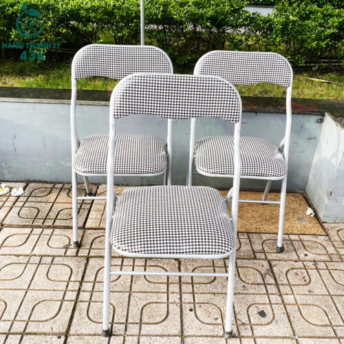 Ghế Gấp Kẻ Caro Cũ Bền Đẹp Giá Rẻ 3 ghe van phong cu 2