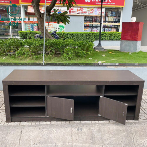 Kệ Tủ Tivi Nâu Sang Trọng Gỗ MDF 1M8 Cũ 4 ke tivi cu gia re 4