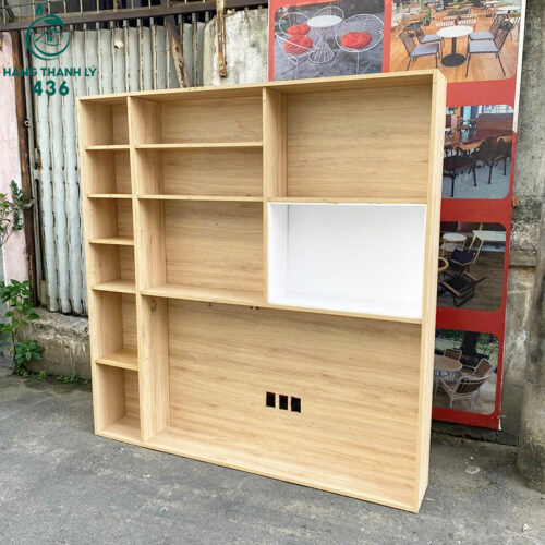 Kệ Trưng Bày Gỗ 1M8 Cũ Chất Lượng Giá Rẻ 3 ke trung bay cu 2