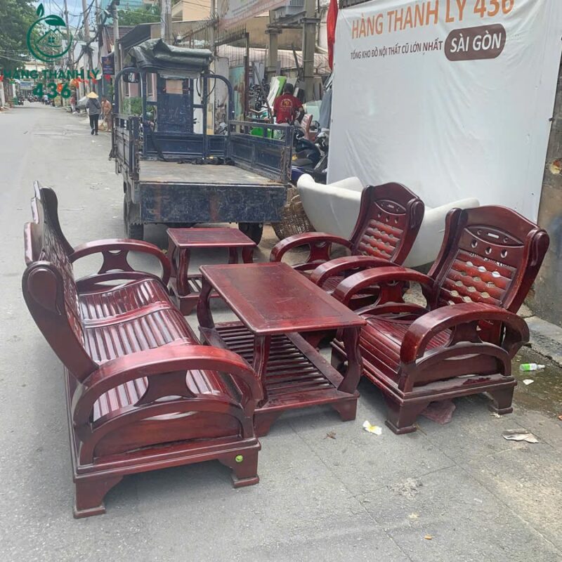 salon-go-cu-1-800x800 Bộ Salon Gỗ Tràm Kiểu Đài Loan Cũ Giá Rẻ