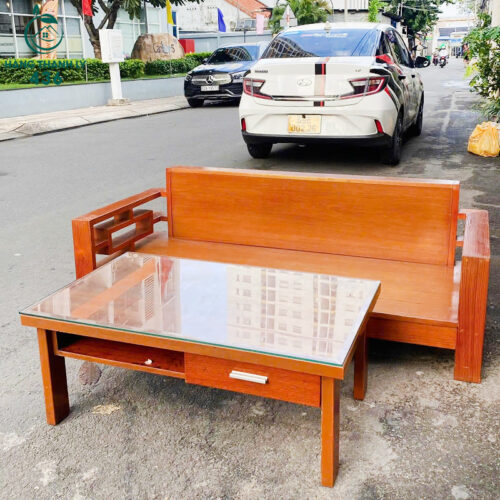 Bộ Salon Gỗ Tự Nhiên Cũ Sang Trọng Giá Tốt 3 salon go cu 3