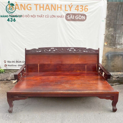 Bộ Trường Kỷ Gỗ Tự Nhiên Truyền Thống 2M1 Cũ 3 truong ky cu 1