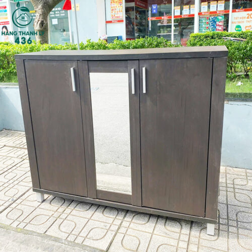 Tủ Giày Cũ Gỗ MDF 3 Cánh Truyền Thống Giá Rẻ 3 tu giay cu 2