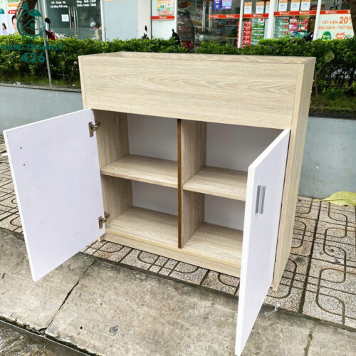 Tủ Gỗ Đa Năng Cũ Thiết Kế Tối Giản Đẹp 3 tu giay dep cu 1