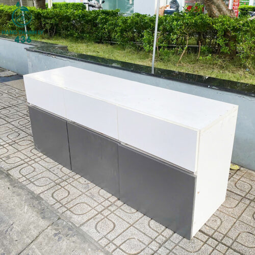 Tủ Hồ Sơ Xám Trắng 6 Ngăn 1M4 Cũ Giá Rẻ 4 tu ho so cu 5