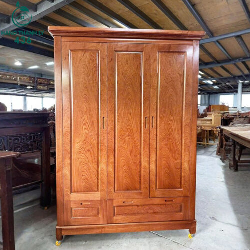 Tủ Quần Áo 3 Cánh Gỗ Hương Đá Cao Cấp Mới 99% 4 tu quan ao 3 canh go huong da cao cap moi 99 3