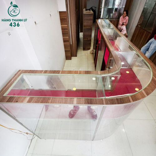 Tủ Kính Trưng Bày Cũ Góc L Sang Trọng 3 tu trung bay cu 2 1