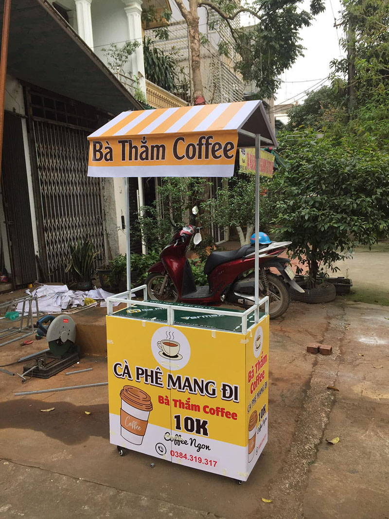 Quầy cà phê gấp gọn