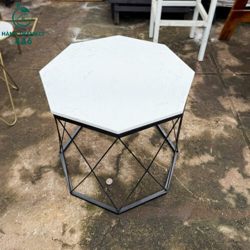 Thanh Lý Bàn Trà Sofa Mặt Đá Chân Sắt Đan X Mới 99% (Nhiều Màu) 5 ban sofa cu 5